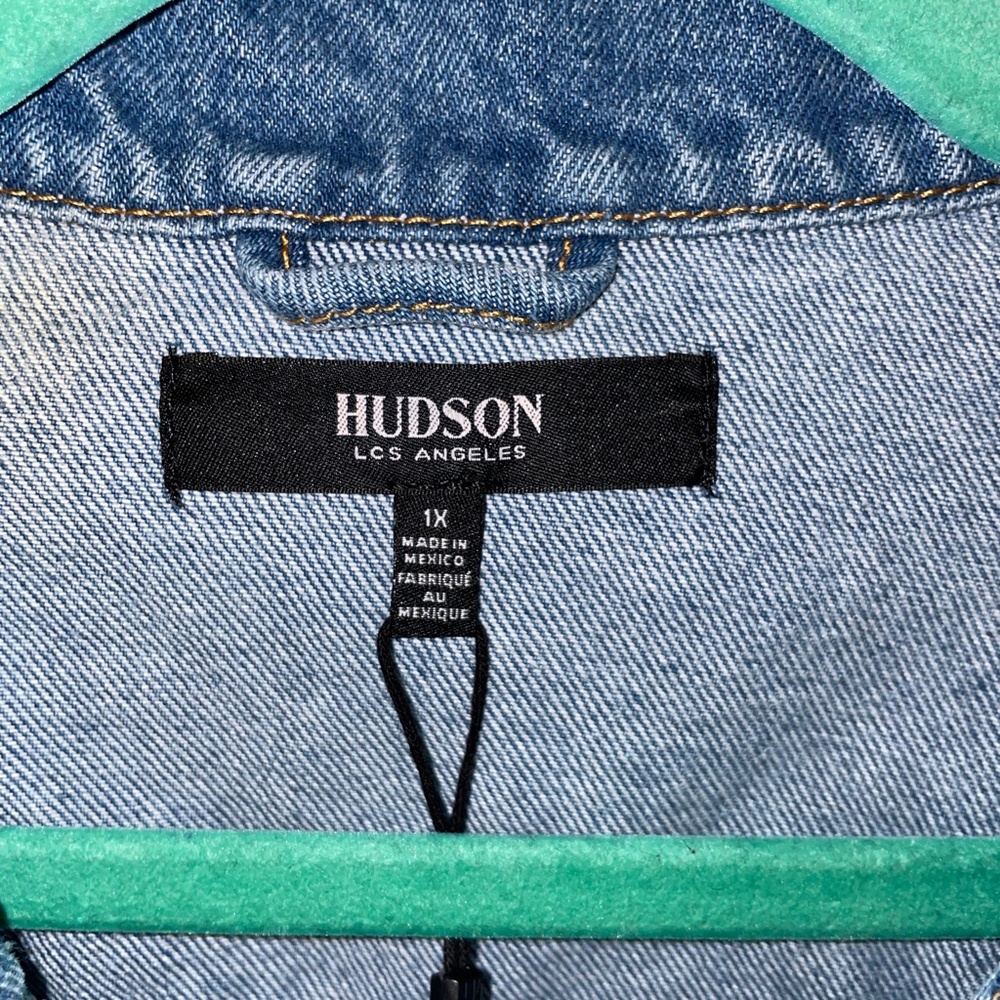 NWT Hudson Classic Fitted Trucker Denim Jean Jacket Size 1X - Picture 6 of 9